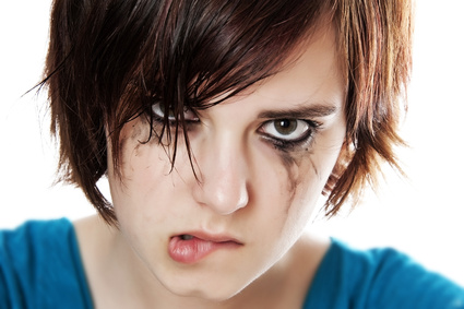 crying angry teenager