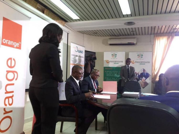 Convention orange côte d'ivoire emploi jeune Abidjan