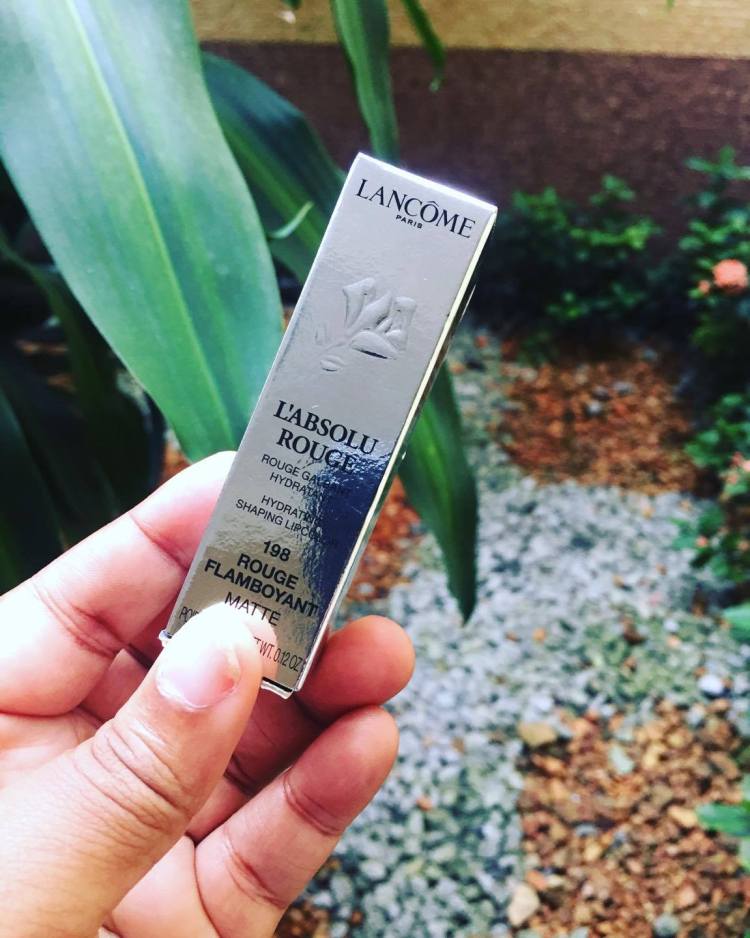 Absolu rouge de Lancôme, kaléidoscope de moi, bamba aida marguerite